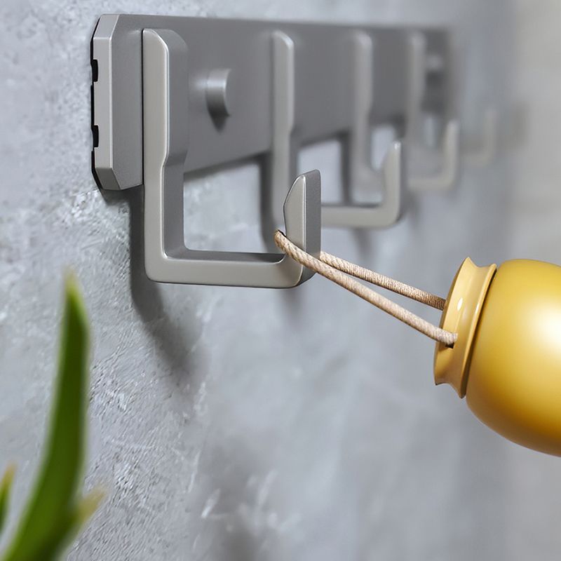 Modern Bathroom Accessories Hardware Set Grey Metal Bathroom Accessory Kit Anti-rust Clearhalo 'Bathroom Hardware Sets' 'Bathroom Hardware' 'Bathroom Remodel & Bathroom Fixtures' 'bathroom_hardware_sets' 'Home Improvement' 'home_improvement' 'home_improvement_bathroom_hardware_sets' 1200x1200_9b2c3e9a-b247-48f3-a7df-03381f6a8c3d