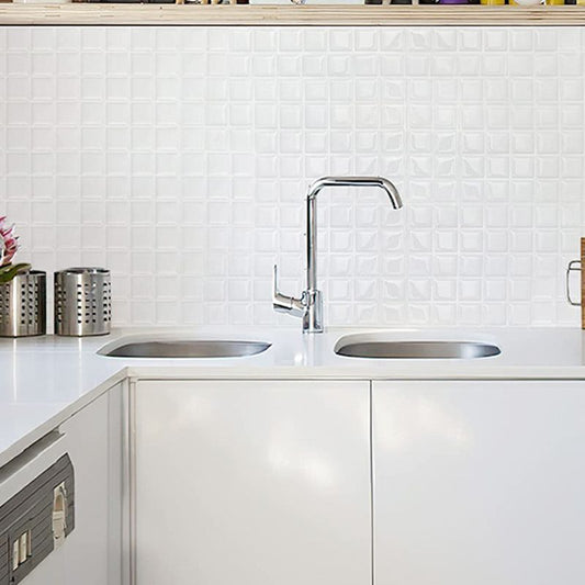 White Subway Tile Water Resistant Peel & Stick Tile for Kitchen Backsplash Clearhalo 'Flooring 'Home Improvement' 'home_improvement' 'home_improvement_peel_stick_blacksplash' 'Peel & Stick Backsplash Tile' 'peel_stick_blacksplash' 'Walls & Ceilings' Walls and Ceiling' 1200x1200_9b33216b-4473-48c0-a510-1aba54334099