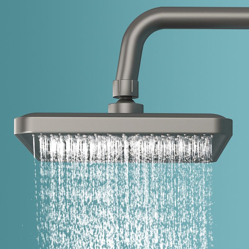 Contemporary Round and Square Shower System Wall Mounted Shower Set Clearhalo 'Bathroom Remodel & Bathroom Fixtures' 'Home Improvement' 'home_improvement' 'home_improvement_shower_faucets' 'Shower Faucets & Systems' 'shower_faucets' 'Showers & Bathtubs Plumbing' 'Showers & Bathtubs' 1200x1200_9b38d41b-b956-4cf7-8fc7-7087144df39b