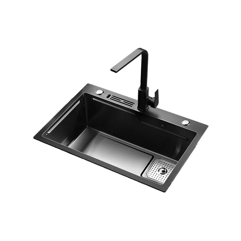 Noise-cancelling Design Kitchen Sink Stainless Steel Drop-In Kitchen Sink Clearhalo 'Home Improvement' 'home_improvement' 'home_improvement_kitchen_sinks' 'Kitchen Remodel & Kitchen Fixtures' 'Kitchen Sinks & Faucet Components' 'Kitchen Sinks' 'kitchen_sinks' 1200x1200_9b5e96c8-696a-471e-a910-11fd0ed136a1