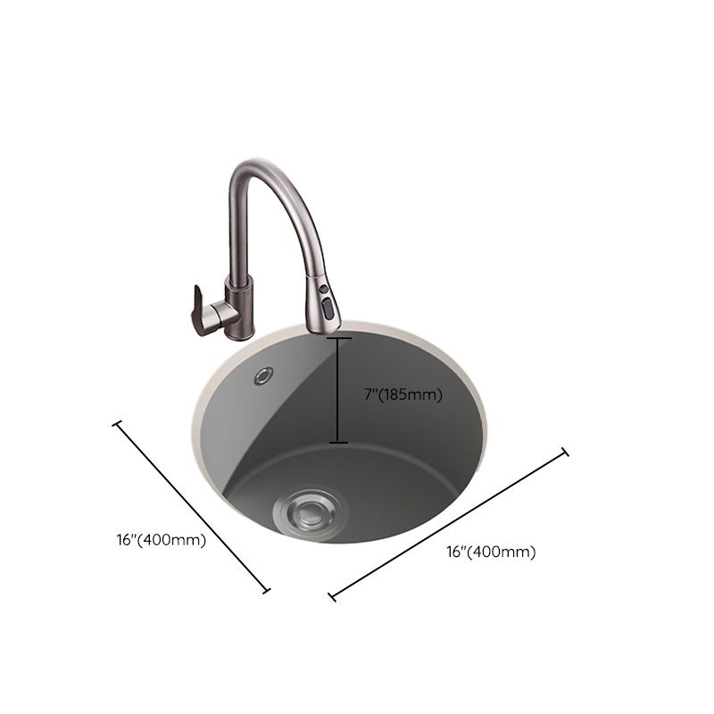 Quartz Kitchen Sink Round Single Bowl Kitchen Sink with Drain Assembly Clearhalo 'Home Improvement' 'home_improvement' 'home_improvement_kitchen_sinks' 'Kitchen Remodel & Kitchen Fixtures' 'Kitchen Sinks & Faucet Components' 'Kitchen Sinks' 'kitchen_sinks' 1200x1200_9b742bf6-23a8-4611-a8d8-034eeedfef39