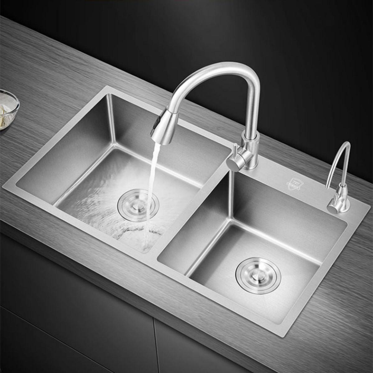 Modern Style Kitchen Sink Overflow Hole Design Drop-In Kitchen Sink Clearhalo 'Home Improvement' 'home_improvement' 'home_improvement_kitchen_sinks' 'Kitchen Remodel & Kitchen Fixtures' 'Kitchen Sinks & Faucet Components' 'Kitchen Sinks' 'kitchen_sinks' 1200x1200_9b7dd67f-b181-42de-a59a-22536625efb6