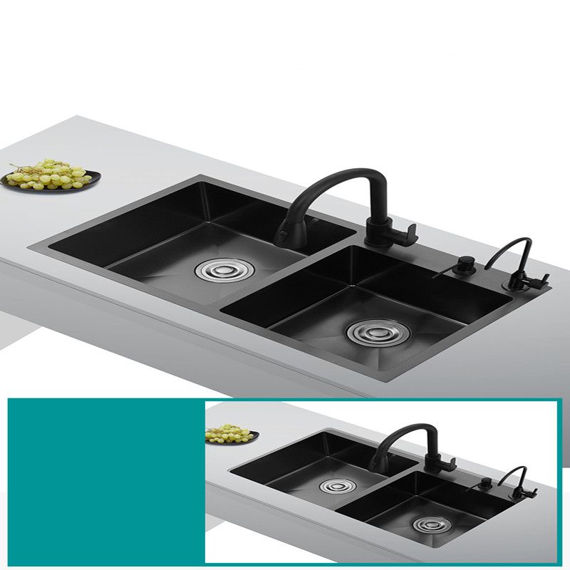 Contemporary Kitchen Sink Stainless Steel 3 Holes Drop-In Kitchen Sink Clearhalo 'Home Improvement' 'home_improvement' 'home_improvement_kitchen_sinks' 'Kitchen Remodel & Kitchen Fixtures' 'Kitchen Sinks & Faucet Components' 'Kitchen Sinks' 'kitchen_sinks' 1200x1200_9b9648ee-5166-4697-976c-266f3b0051d4