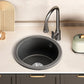 Quartz Kitchen Bar Sink Contemporary Round Shape Kitchen Bar Sink Clearhalo 'Home Improvement' 'home_improvement' 'home_improvement_kitchen_sinks' 'Kitchen Remodel & Kitchen Fixtures' 'Kitchen Sinks & Faucet Components' 'Kitchen Sinks' 'kitchen_sinks' 1200x1200_9b99feb6-3fb7-4bfb-aeec-0408ed2d1112