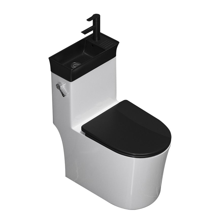 Modern Flush Toilet Left Side One-Piece Toilet with Slow Close Seat Clearhalo 'Bathroom Remodel & Bathroom Fixtures' 'Home Improvement' 'home_improvement' 'home_improvement_toilets' 'Toilets & Bidets' 'Toilets' 1200x1200_9ba65f76-1ff3-4b9d-8e5e-7d9f2fce1c1a