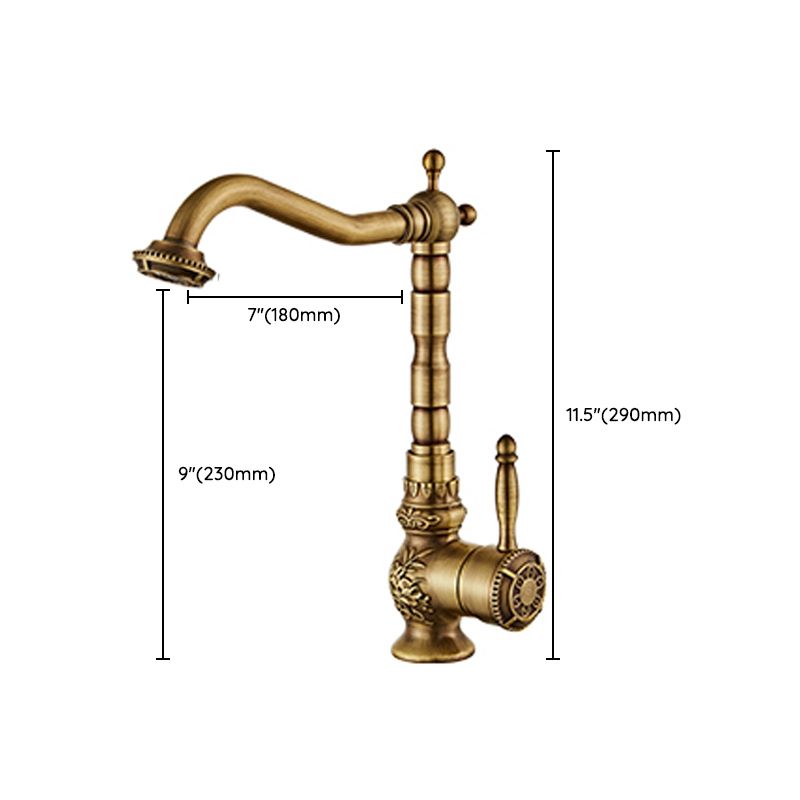 Brass Traditional Wide Spread Bathroom Faucet Lever Lavatory Faucet Clearhalo 'Bathroom Remodel & Bathroom Fixtures' 'Bathroom Sink Faucets' 'Bathroom Sinks & Faucet Components' 'bathroom_sink_faucets' 'Home Improvement' 'home_improvement' 'home_improvement_bathroom_sink_faucets' 1200x1200_9bad1375-e9bb-4bf8-a3c9-7d27b5d1b5b2