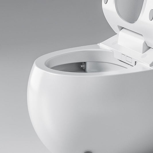 White Ceramic Floor Standing Bidet with Temperature Control Round Contemporary Clearhalo 'Bathroom Remodel & Bathroom Fixtures' 'Bidets' 'Home Improvement' 'home_improvement' 'home_improvement_bidets' 'Toilets & Bidets' 1200x1200_9baed014-43fe-405b-8a17-8861671eeab7