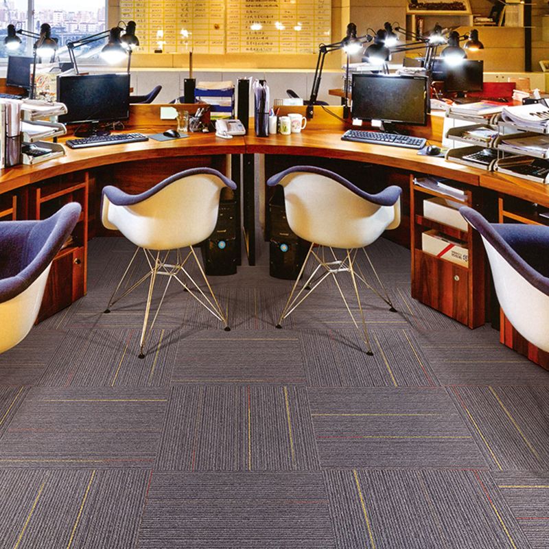 Indoor Level Loop Carpet Tile Dark Color Fade Resistant Loose Lay Carpet Tiles Clearhalo 'Carpet Tiles & Carpet Squares' 'carpet_tiles_carpet_squares' 'Flooring 'Home Improvement' 'home_improvement' 'home_improvement_carpet_tiles_carpet_squares' Walls and Ceiling' 1200x1200_9bb4b1e9-95e5-40d3-aaea-d8428e770713