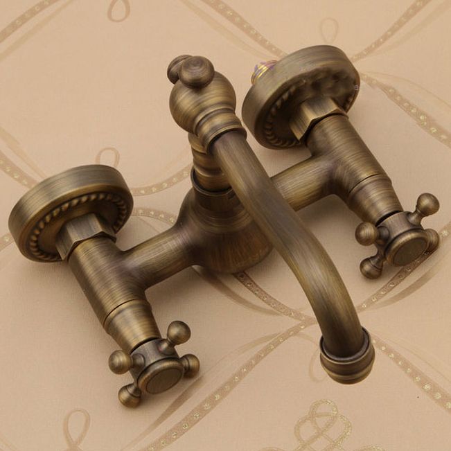 Traditional Wall Mounted Copper Claw Foot Tub Faucet Trim Low Arc Claw Foot Tub Faucet Clearhalo 'Bathroom Remodel & Bathroom Fixtures' 'Bathtub Faucets' 'bathtub_faucets' 'Home Improvement' 'home_improvement' 'home_improvement_bathtub_faucets' 1200x1200_9bc38c99-09c4-4cfe-a615-1ccccac8600b