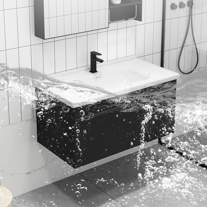 Contemporary Black Bath Vanity Metal Open Console with Sink Set Clearhalo 'Bathroom Remodel & Bathroom Fixtures' 'Bathroom Vanities' 'bathroom_vanities' 'Home Improvement' 'home_improvement' 'home_improvement_bathroom_vanities' 1200x1200_9be4e78c-fb9c-4aed-b4e2-e14027a6ca4f