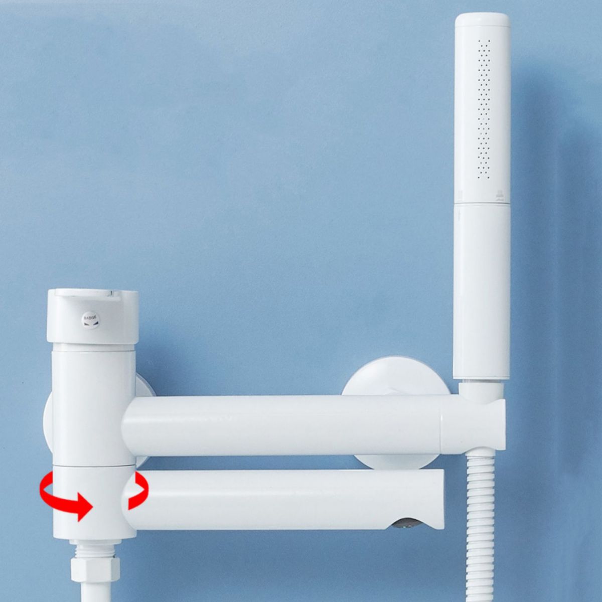 Metal Modern Bathroom Faucet White Single Handle Bath Filler Trim Clearhalo 'Bathroom Remodel & Bathroom Fixtures' 'Bathtub Faucets' 'bathtub_faucets' 'Home Improvement' 'home_improvement' 'home_improvement_bathtub_faucets' 1200x1200_9be51884-321a-4025-b456-c87fcf95d4ee