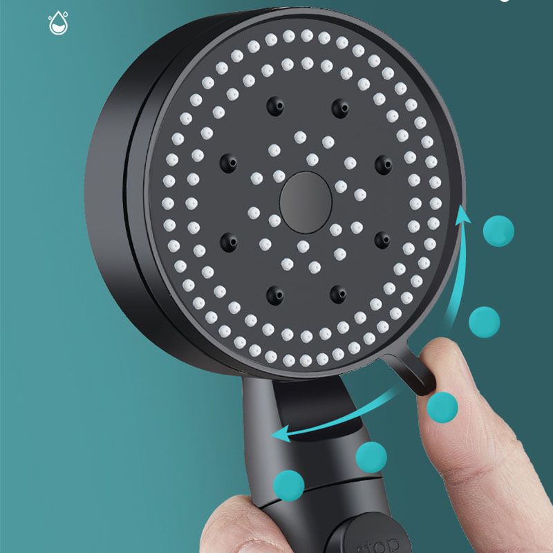Metal Black Shower Head Self-Cleaning Standard Round Handheld Shower Heads Clearhalo 'Bathroom Remodel & Bathroom Fixtures' 'Home Improvement' 'home_improvement' 'home_improvement_shower_heads' 'Shower Heads' 'shower_heads' 'Showers & Bathtubs Plumbing' 'Showers & Bathtubs' 1200x1200_9be67d5f-280e-4cbc-99fc-48b75785e530