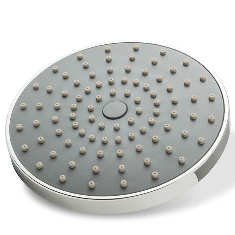 Round Fixed Shower Head Silver Single Spray Wall-Mount Shower Head Clearhalo 'Bathroom Remodel & Bathroom Fixtures' 'Home Improvement' 'home_improvement' 'home_improvement_shower_heads' 'Shower Heads' 'shower_heads' 'Showers & Bathtubs Plumbing' 'Showers & Bathtubs' 1200x1200_9bf31b0a-9bf4-4001-9808-19fa11bed338