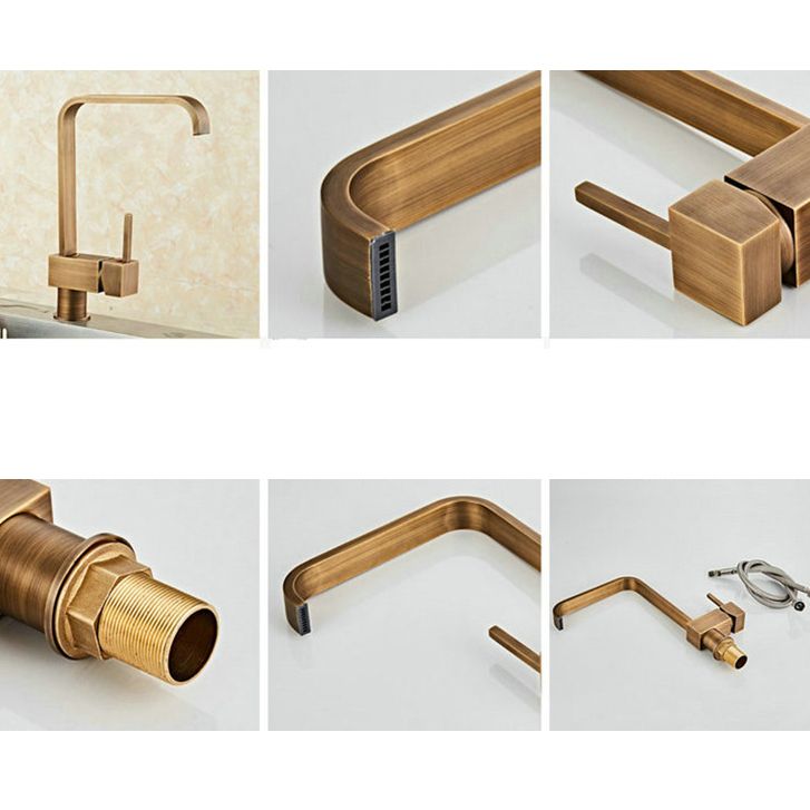 Traditional Standard Bar Faucet 1-Handle with Supply Lines Kitchen Faucet Clearhalo 'Home Improvement' 'home_improvement' 'home_improvement_kitchen_faucets' 'Kitchen Faucets' 'Kitchen Remodel & Kitchen Fixtures' 'Kitchen Sinks & Faucet Components' 'kitchen_faucets' 1200x1200_9bf892a2-28d2-487d-a70c-52e11ad9f8fe