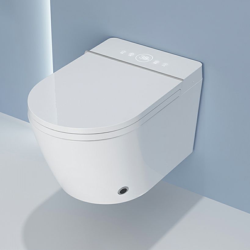 Ceramic Elongated Stain Resistant Wall Mounted Bidet with Temperature Control Clearhalo 'Bathroom Remodel & Bathroom Fixtures' 'Bidets' 'Home Improvement' 'home_improvement' 'home_improvement_bidets' 'Toilets & Bidets' 1200x1200_9c10617e-ed8d-4cf5-b0fb-07143ece0897