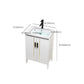 Metal Sink Vanity Freestanding Bathroom Sink Vanity with Single Sink Clearhalo 'Bathroom Remodel & Bathroom Fixtures' 'Bathroom Vanities' 'bathroom_vanities' 'Home Improvement' 'home_improvement' 'home_improvement_bathroom_vanities' 1200x1200_9c4f00b4-706a-442a-b0b4-b40a4cbcc292