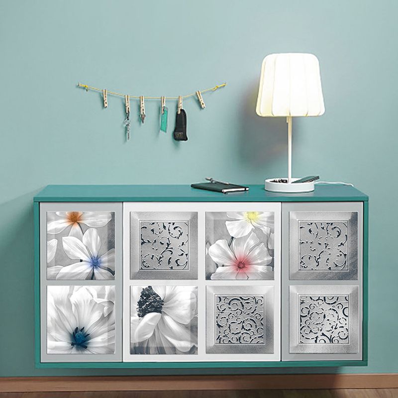 Plastic Peel and Stick Backsplash Tile Square Wallpaper with Waterproof Clearhalo 'Flooring 'Home Improvement' 'home_improvement' 'home_improvement_peel_stick_blacksplash' 'Peel & Stick Backsplash Tile' 'peel_stick_blacksplash' 'Walls & Ceilings' Walls and Ceiling' 1200x1200_9c5e8b71-9972-4a51-a314-577bbd292d15