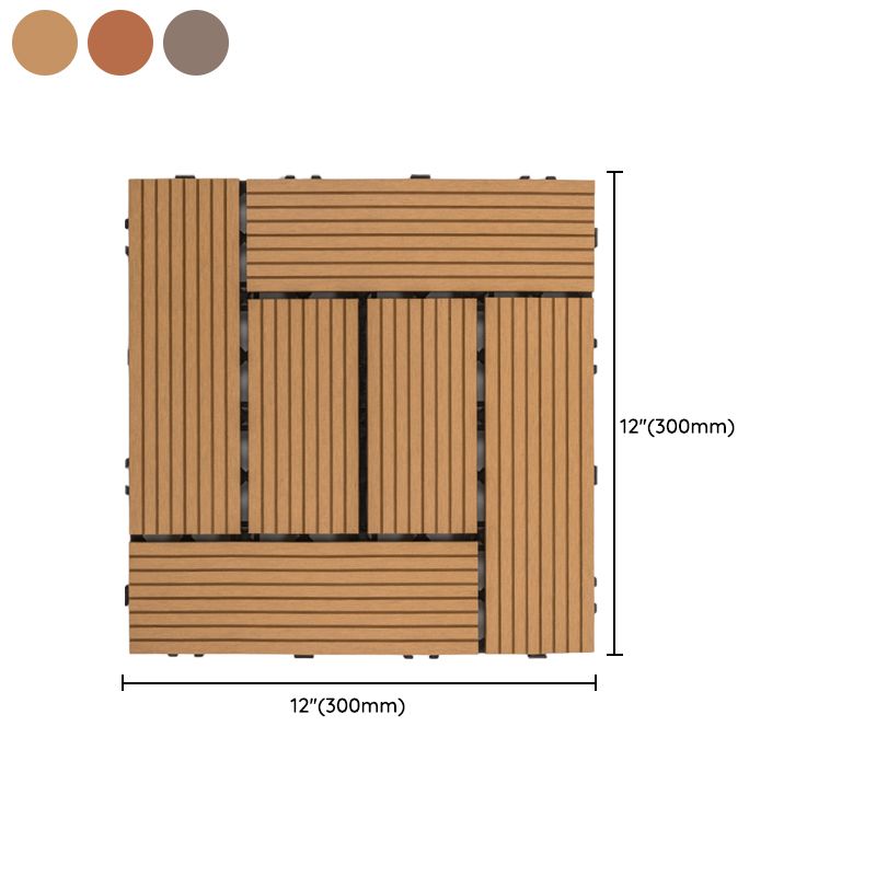 Square Snapping Patio Flooring Tiles Striped Pattern Tile Set Floor Board Clearhalo 'Home Improvement' 'home_improvement' 'home_improvement_outdoor_deck_tiles_planks' 'Outdoor Deck Tiles & Planks' 'Outdoor Flooring & Tile' 'Outdoor Remodel' 'outdoor_deck_tiles_planks' 1200x1200_9c733d6a-0895-4eb3-981d-4eb1e0a4cf86