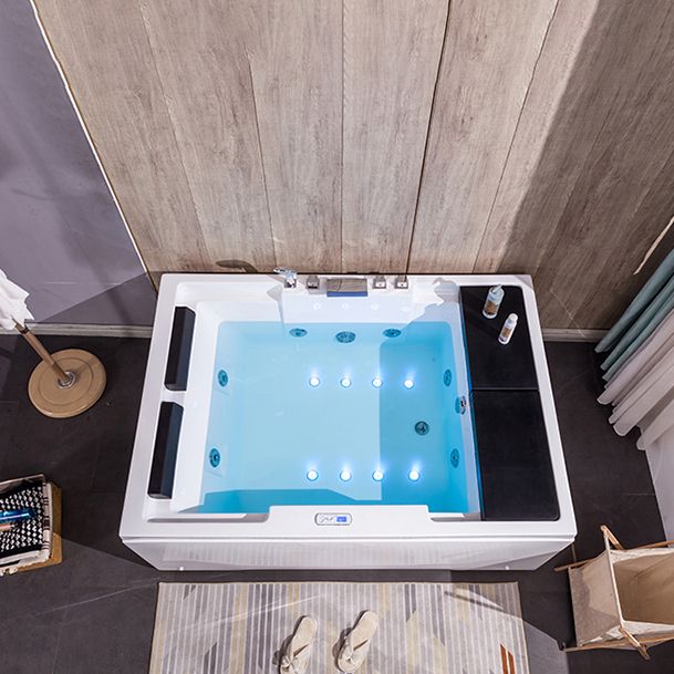 Freestanding Bath Acrylic Soaking White Rectangular Modern Bathtub Clearhalo 'Bathroom Remodel & Bathroom Fixtures' 'Bathtubs' 'Home Improvement' 'home_improvement' 'home_improvement_bathtubs' 'Showers & Bathtubs' 1200x1200_9c8bbe3a-f279-464a-97ac-80c117f32852
