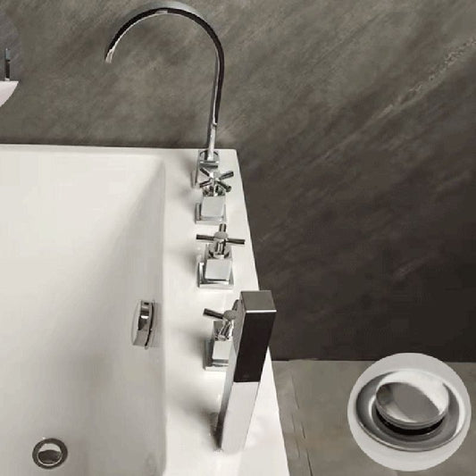Modern Style Acrylic Rectangular Tub White Bath Tub with Internal Drain Clearhalo 'Bathroom Remodel & Bathroom Fixtures' 'Bathtubs' 'Home Improvement' 'home_improvement' 'home_improvement_bathtubs' 'Showers & Bathtubs' 1200x1200_9c910921-ba0e-401b-a7c4-64aab771d0f6