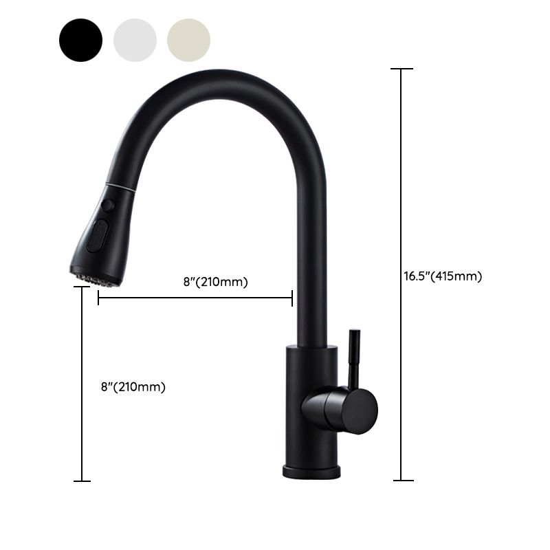 Modern Bridge Faucet Stainless Steel Pull down Sprayer with Supply Lines Kitchen Faucet Clearhalo 'Home Improvement' 'home_improvement' 'home_improvement_kitchen_faucets' 'Kitchen Faucets' 'Kitchen Remodel & Kitchen Fixtures' 'Kitchen Sinks & Faucet Components' 'kitchen_faucets' 1200x1200_9c9fee0b-f5eb-4706-95f1-b5fa25554693