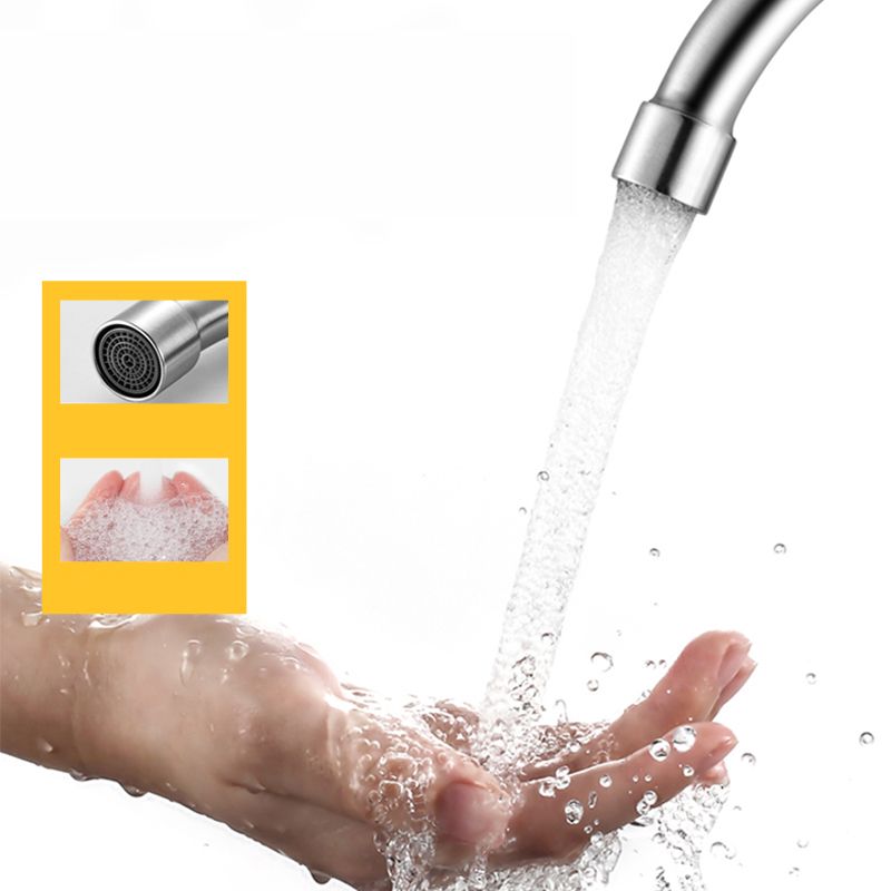 Modern Single Handle Kitchen Faucet Low Arc Wall Mounted Profile Faucet Clearhalo 'Home Improvement' 'home_improvement' 'home_improvement_kitchen_faucets' 'Kitchen Faucets' 'Kitchen Remodel & Kitchen Fixtures' 'Kitchen Sinks & Faucet Components' 'kitchen_faucets' 1200x1200_9ca945eb-c801-4df5-b71d-92aa3e44a645