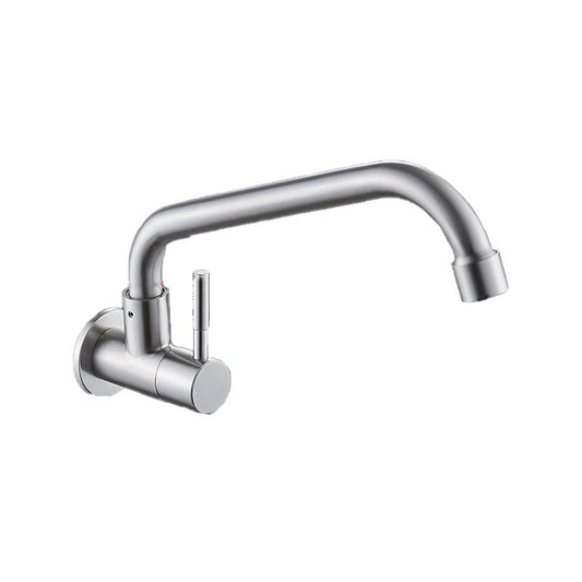 Contemporary Style Bar Faucet Metal Wall-mounted Kitchen Faucet Clearhalo 'Home Improvement' 'home_improvement' 'home_improvement_kitchen_faucets' 'Kitchen Faucets' 'Kitchen Remodel & Kitchen Fixtures' 'Kitchen Sinks & Faucet Components' 'kitchen_faucets' 1200x1200_9cacbcf9-31f9-4e5c-82bb-d59db103dac7