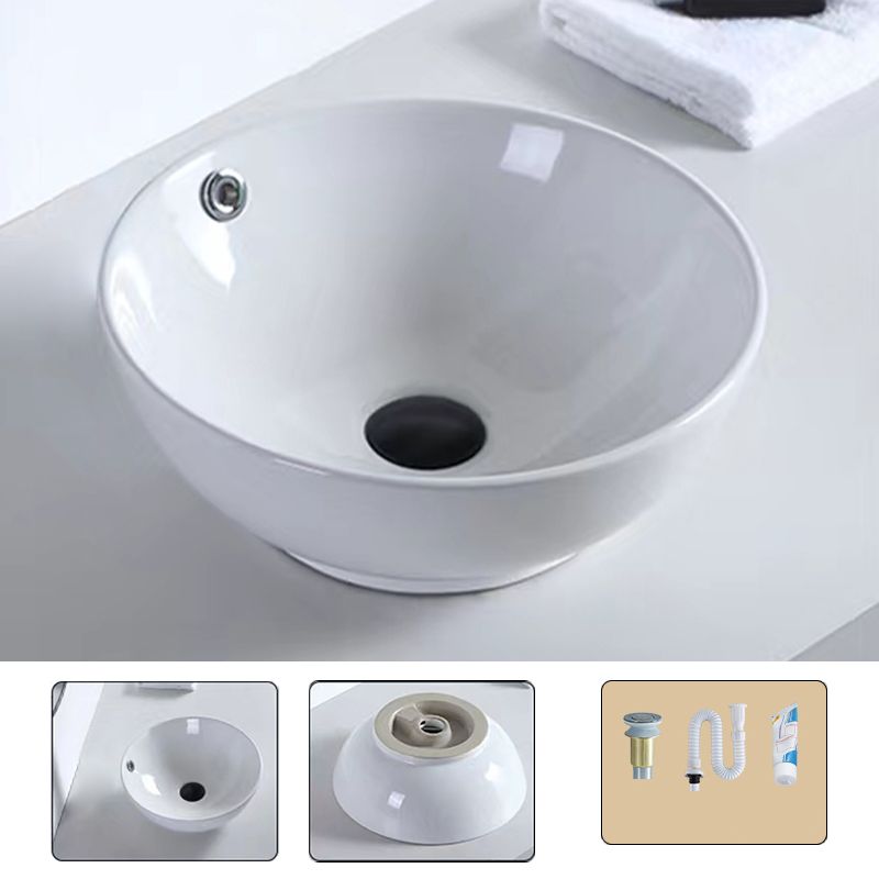 Contemporary Bathroom Sink Porcelain Pop-Up Drain Rectangular Vessel Clearhalo 'Bathroom Remodel & Bathroom Fixtures' 'Bathroom Sinks & Faucet Components' 'Bathroom Sinks' 'bathroom_sink' 'Home Improvement' 'home_improvement' 'home_improvement_bathroom_sink' 1200x1200_9cbb76d1-4ca0-48c4-b8cc-16314106665a