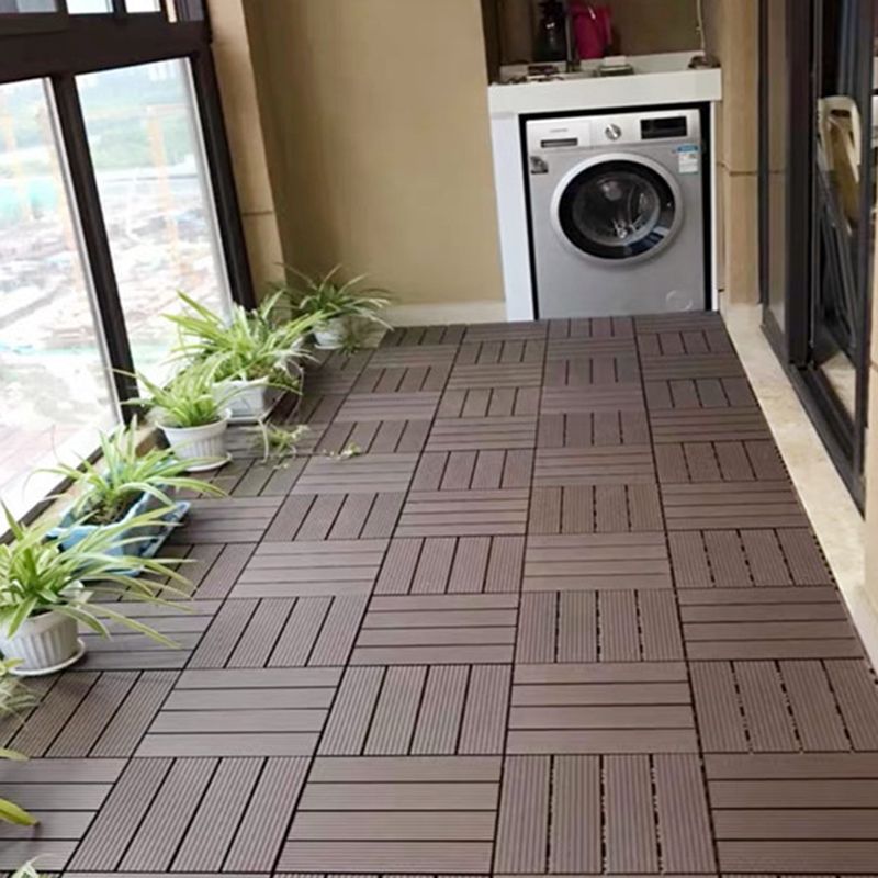 Water-resistant Deck Plank Stripe Composite Square Outdoor Floor Board Patio Clearhalo 'Home Improvement' 'home_improvement' 'home_improvement_outdoor_deck_tiles_planks' 'Outdoor Deck Tiles & Planks' 'Outdoor Flooring & Tile' 'Outdoor Remodel' 'outdoor_deck_tiles_planks' 1200x1200_9cd94330-2a3e-45c4-834b-694f17a3f026