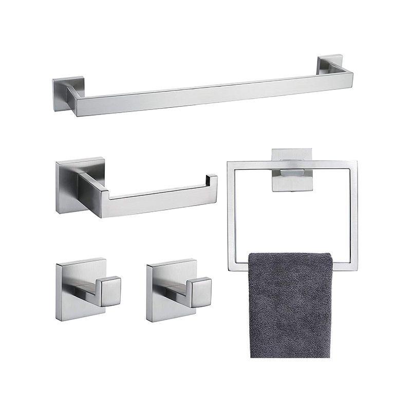 Stainless Steel Bathroom Accessory as Individual or as a Set Modern Bathroom Hardware Clearhalo 'Bathroom Hardware Sets' 'Bathroom Hardware' 'Bathroom Remodel & Bathroom Fixtures' 'bathroom_hardware_sets' 'Home Improvement' 'home_improvement' 'home_improvement_bathroom_hardware_sets' 1200x1200_9d099dcd-5b01-4664-85af-40eb68a1b1d7