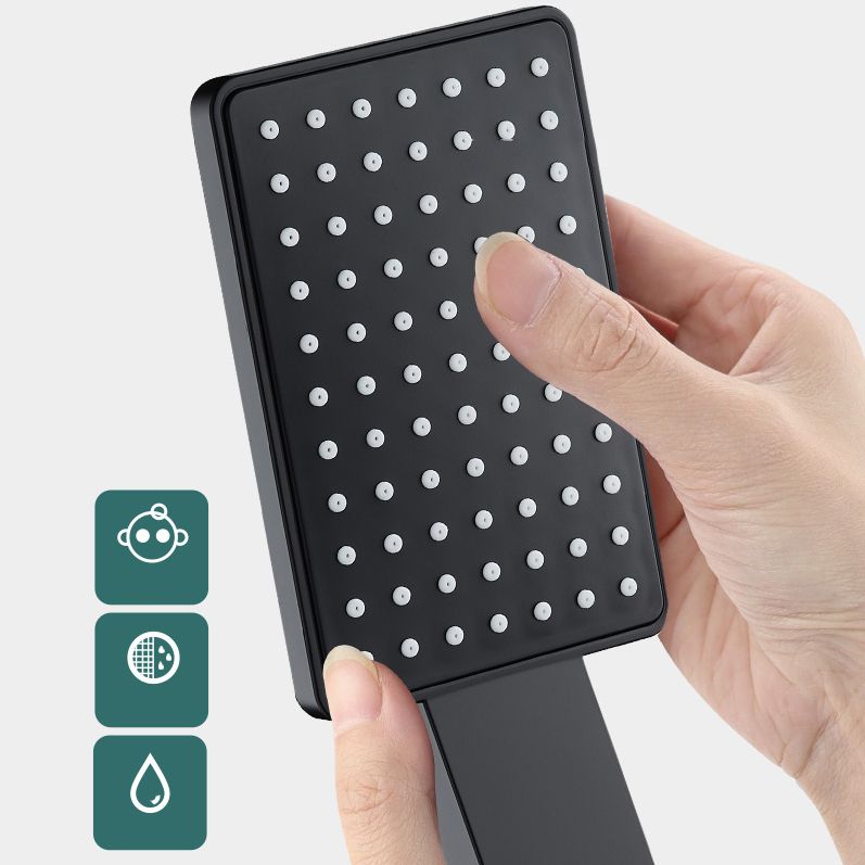 Contemporary Handheld Supercharged Shower Head Square Turbo Spray Head Clearhalo 'Bathroom Remodel & Bathroom Fixtures' 'Home Improvement' 'home_improvement' 'home_improvement_shower_heads' 'Shower Heads' 'shower_heads' 'Showers & Bathtubs Plumbing' 'Showers & Bathtubs' 1200x1200_9d1f4b00-c896-43c2-a591-cd87f240b708