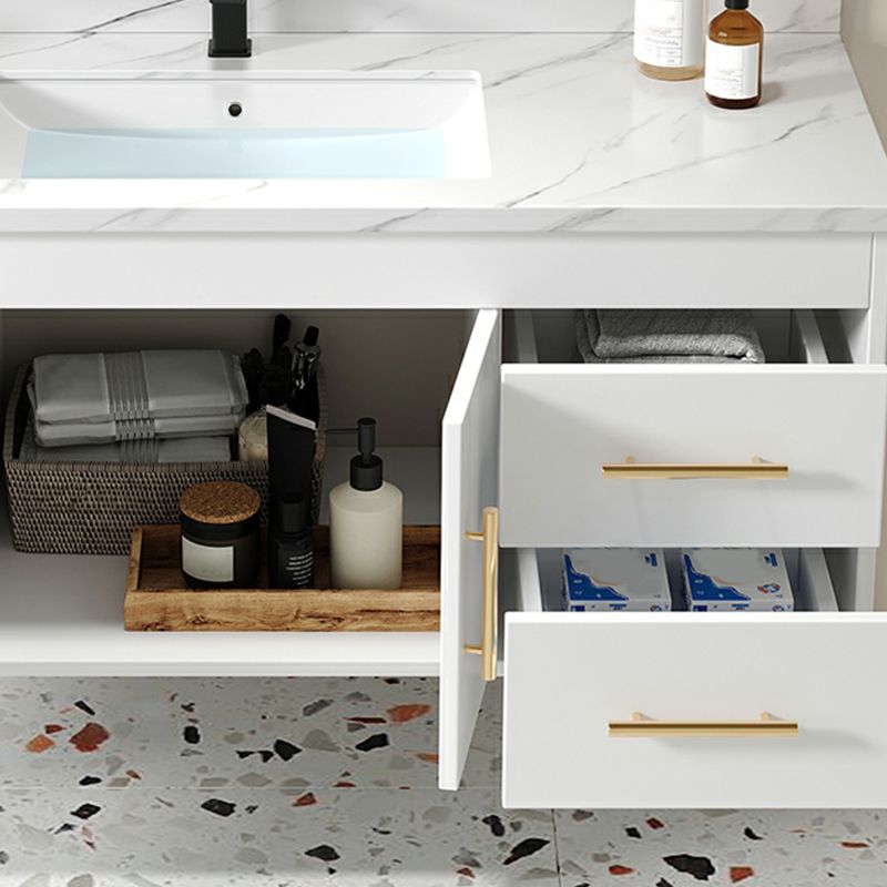 Contemporary Bathroom Vanity Set Wall-Mounted with Soft Close Door Clearhalo 'Bathroom Remodel & Bathroom Fixtures' 'Bathroom Vanities' 'bathroom_vanities' 'Home Improvement' 'home_improvement' 'home_improvement_bathroom_vanities' 1200x1200_9d29df63-3d9d-48ef-94fd-322035f6195f