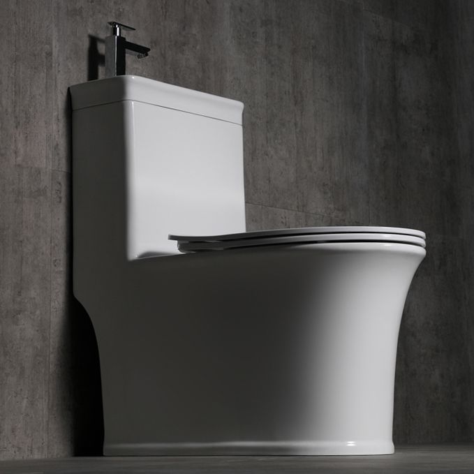 Contemporary Flush Toilet Floor Mount One-Piece Toilet Porcelain Urine Toilet Clearhalo 'Bathroom Remodel & Bathroom Fixtures' 'Home Improvement' 'home_improvement' 'home_improvement_toilets' 'Toilets & Bidets' 'Toilets' 1200x1200_9d44e91f-7654-44d0-aa5d-335d28b9437e