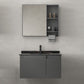 Wall Mount Bathroom Vanity Modern Single-Sink Gray Rectangular Vanity Set Clearhalo 'Bathroom Remodel & Bathroom Fixtures' 'Bathroom Vanities' 'bathroom_vanities' 'Home Improvement' 'home_improvement' 'home_improvement_bathroom_vanities' 1200x1200_9d89af3a-67eb-47a7-aebf-2794a59565d7