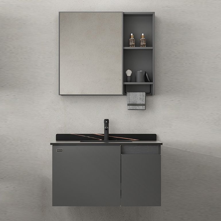 Wall Mount Bathroom Vanity Modern Single-Sink Gray Rectangular Vanity Set Clearhalo 'Bathroom Remodel & Bathroom Fixtures' 'Bathroom Vanities' 'bathroom_vanities' 'Home Improvement' 'home_improvement' 'home_improvement_bathroom_vanities' 1200x1200_9d89af3a-67eb-47a7-aebf-2794a59565d7