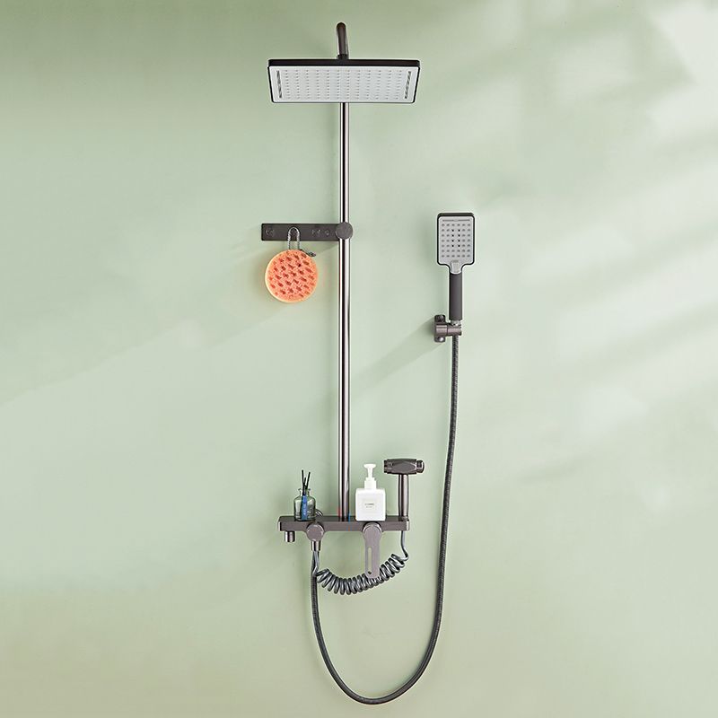Modern Style Shower System Handle Lever Wall Mounted Spot Resist Shower System Clearhalo 'Bathroom Remodel & Bathroom Fixtures' 'Home Improvement' 'home_improvement' 'home_improvement_shower_faucets' 'Shower Faucets & Systems' 'shower_faucets' 'Showers & Bathtubs Plumbing' 'Showers & Bathtubs' 1200x1200_9da2e8c1-2676-4a38-ba32-3b643a2032b2