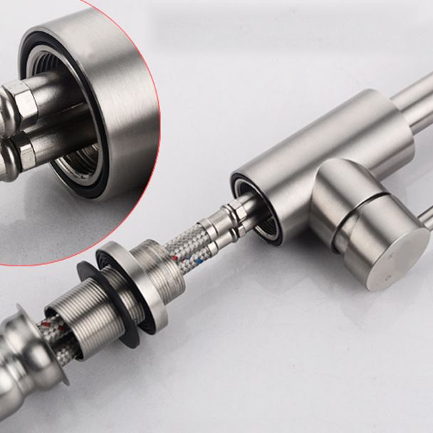 Modern Standard Kitchen Faucet 1-Handle Bar Faucet with Accessories Clearhalo 'Home Improvement' 'home_improvement' 'home_improvement_kitchen_faucets' 'Kitchen Faucets' 'Kitchen Remodel & Kitchen Fixtures' 'Kitchen Sinks & Faucet Components' 'kitchen_faucets' 1200x1200_9dc1369f-85f7-4c3d-b40f-4098ff6f319d