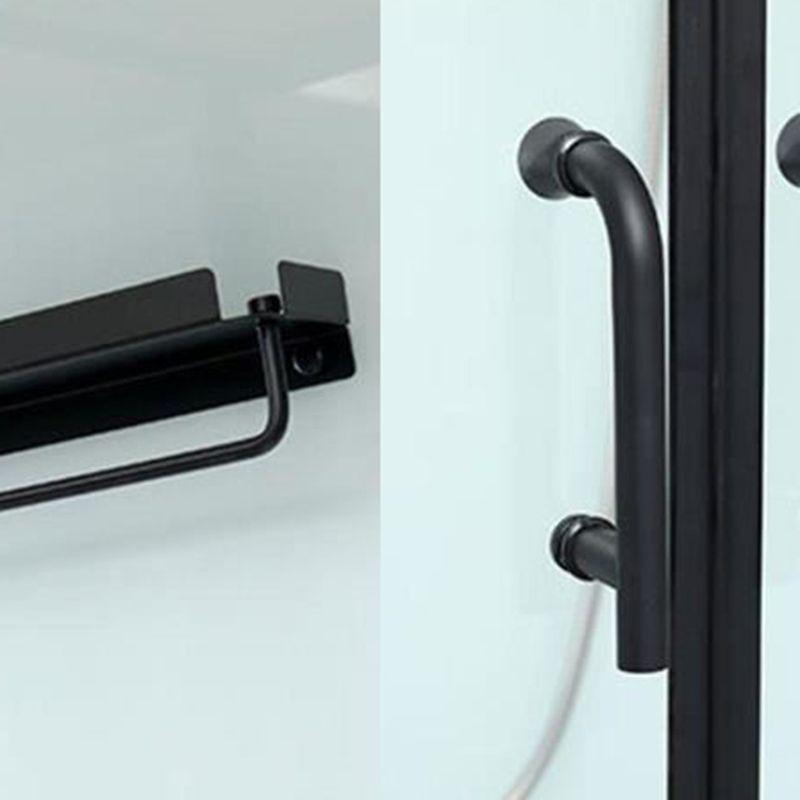 Framed Single Sliding Shower Stall Rectangle Frosted Shower Stall Clearhalo 'Bathroom Remodel & Bathroom Fixtures' 'Home Improvement' 'home_improvement' 'home_improvement_shower_stalls_enclosures' 'Shower Stalls & Enclosures' 'shower_stalls_enclosures' 'Showers & Bathtubs' 1200x1200_9de789c0-1dea-4e53-a458-3e0a59ed140f