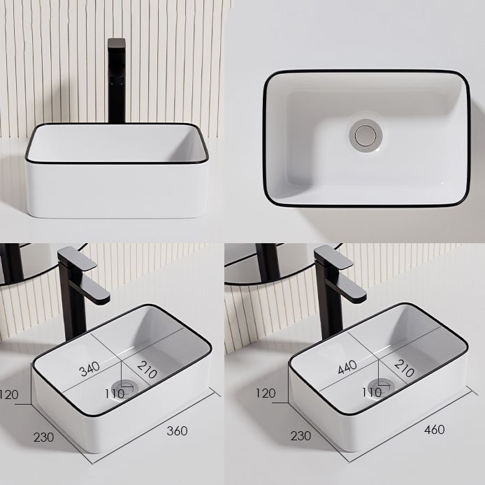 Contemporary Bathroom Sink Porcelain Oval-Shape Vessel Bathroom Sink with Pop-Up Drain Clearhalo 'Bathroom Remodel & Bathroom Fixtures' 'Bathroom Sinks & Faucet Components' 'Bathroom Sinks' 'bathroom_sink' 'Home Improvement' 'home_improvement' 'home_improvement_bathroom_sink' 1200x1200_9de7edb7-10a8-43ff-a644-0243bd5d64d0