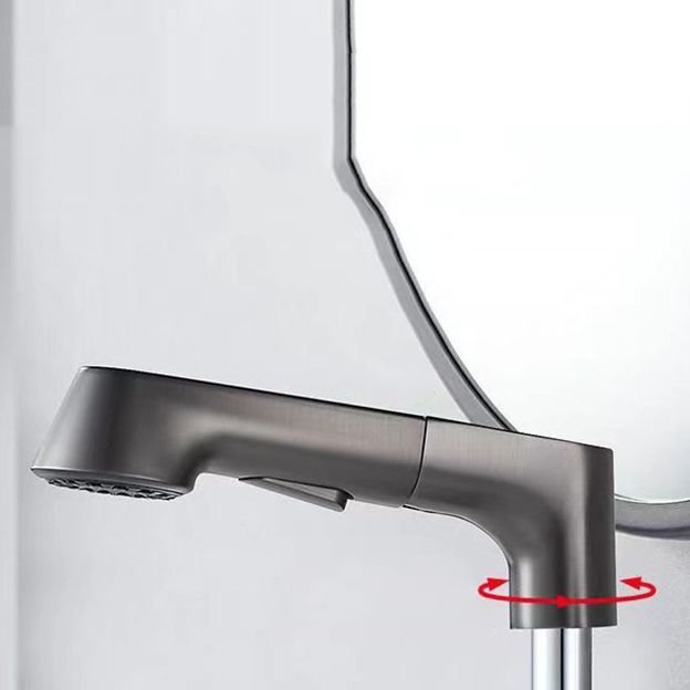 Modern Faucet 1-Handle and 1-Hole Copper with Pull out Sprayer Faucet Clearhalo 'Home Improvement' 'home_improvement' 'home_improvement_kitchen_faucets' 'Kitchen Faucets' 'Kitchen Remodel & Kitchen Fixtures' 'Kitchen Sinks & Faucet Components' 'kitchen_faucets' 1200x1200_9dea402a-aa5b-46aa-a2f2-bc4bd5453548