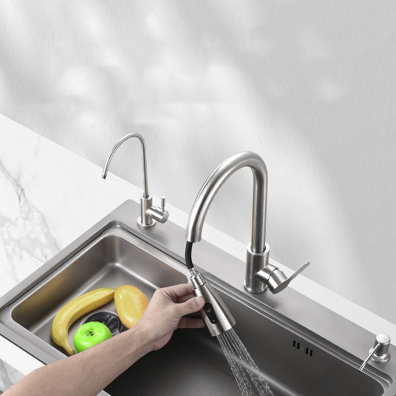 Modern Kitchen Sink Stainless Steel with Accessories and Faucet Top-Mount Workstation Sink Clearhalo 'Home Improvement' 'home_improvement' 'home_improvement_kitchen_sinks' 'Kitchen Remodel & Kitchen Fixtures' 'Kitchen Sinks & Faucet Components' 'Kitchen Sinks' 'kitchen_sinks' 1200x1200_9e07aa63-bc27-4374-b517-a5857bc2d045