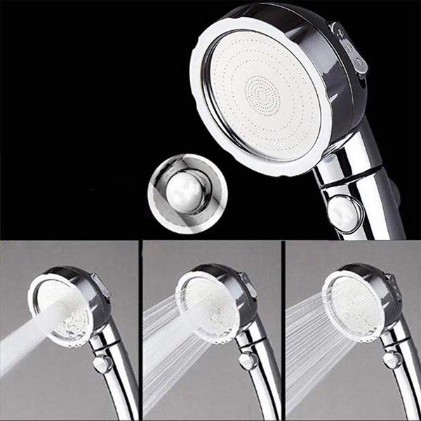 Contemporary Handheld Shower Head Silver 3-Spray Patterns Wall-Mount Showerhead Clearhalo 'Bathroom Remodel & Bathroom Fixtures' 'Home Improvement' 'home_improvement' 'home_improvement_shower_heads' 'Shower Heads' 'shower_heads' 'Showers & Bathtubs Plumbing' 'Showers & Bathtubs' 1200x1200_9e0bf15d-e81a-465b-a5f6-6fcccd2c812d