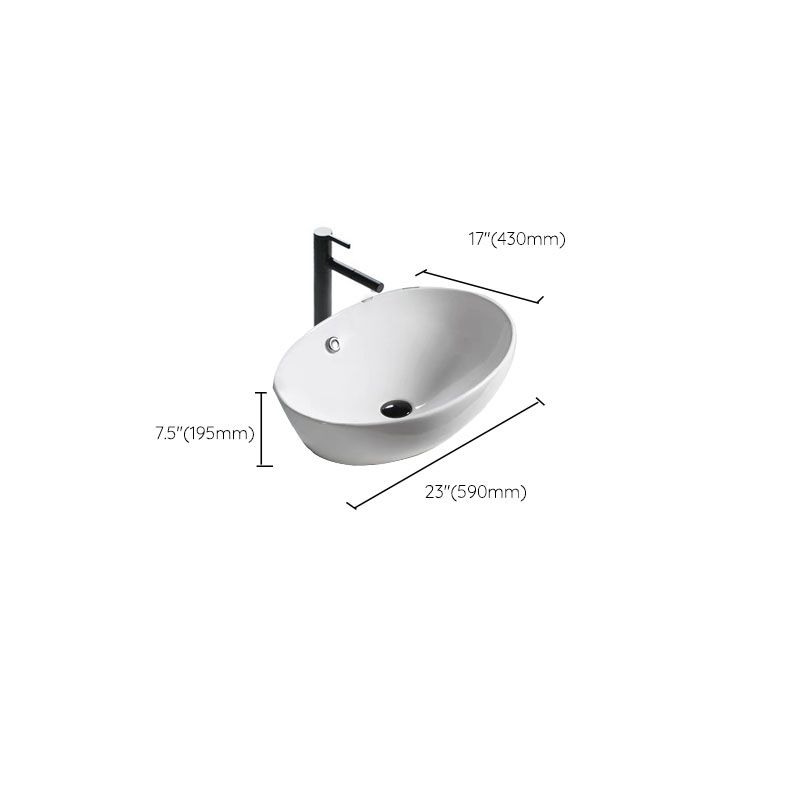 Bathroom Ceramic Sink Round Rod Handle Anti-spill Modern Faucet Sink Clearhalo 'Bathroom Remodel & Bathroom Fixtures' 'Bathroom Sinks & Faucet Components' 'Bathroom Sinks' 'bathroom_sink' 'Home Improvement' 'home_improvement' 'home_improvement_bathroom_sink' 1200x1200_9e2445dc-4d4c-48e2-936f-fcdf503bca92