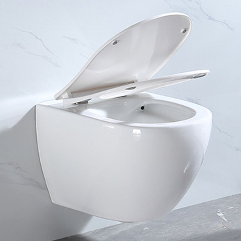 Modern Ceramic Flush Toilet Wall Hung White Toilet Bowl for Washroom Clearhalo 'Bathroom Remodel & Bathroom Fixtures' 'Home Improvement' 'home_improvement' 'home_improvement_toilets' 'Toilets & Bidets' 'Toilets' 1200x1200_9e3dfdf5-10f9-4dc7-b966-30fcae7a80a3