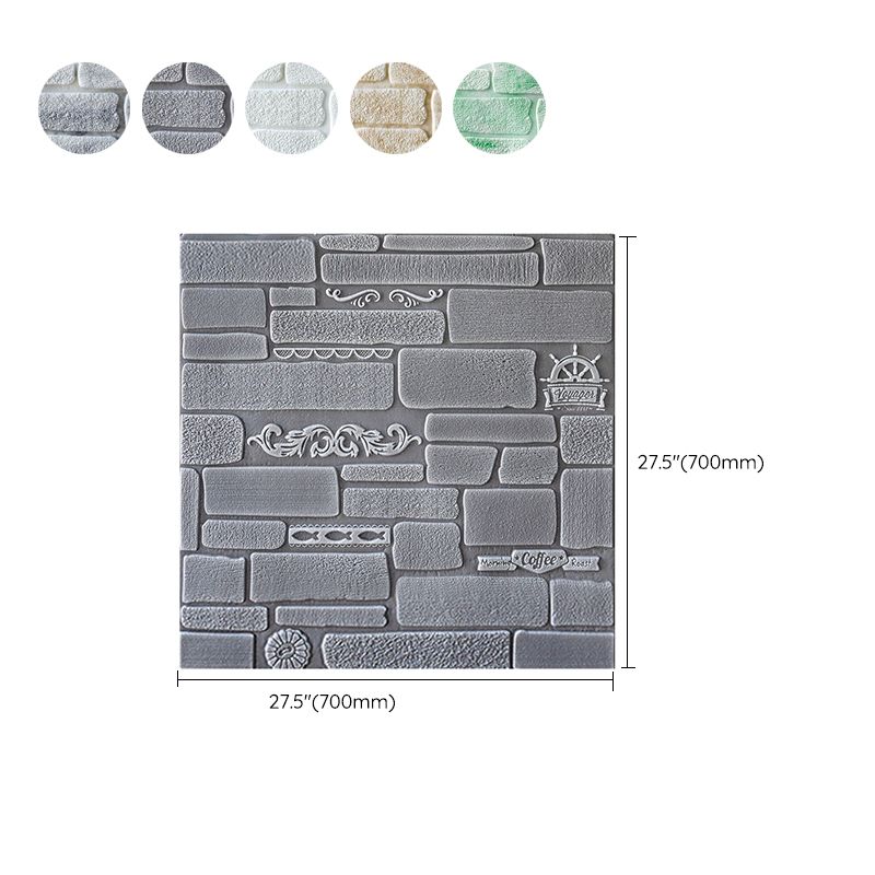 Modern Wall Paneling Peel and Stick Brick 3D Print Waterproof Wall Panel Clearhalo 'Flooring 'Home Improvement' 'home_improvement' 'home_improvement_wall_paneling' 'Wall Paneling' 'wall_paneling' 'Walls & Ceilings' Walls and Ceiling' 1200x1200_9e400db1-412d-414f-933e-f75203bdccc0
