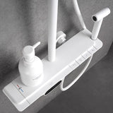 White Shower Set Digital Display Piano Keys Storage Shower Set Bathroom Clearhalo 'Bathroom Remodel & Bathroom Fixtures' 'Home Improvement' 'home_improvement' 'home_improvement_shower_faucets' 'Shower Faucets & Systems' 'shower_faucets' 'Showers & Bathtubs Plumbing' 'Showers & Bathtubs' 1200x1200_9e42f049-790e-46eb-baf7-76bfdce6ea5d