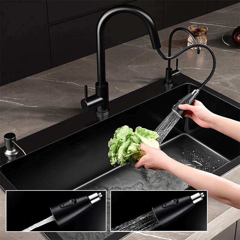 Contemporary Style Sink Set Stainless Steel Friction Resistant Quiet Sink Set for Kitchen Clearhalo 'Home Improvement' 'home_improvement' 'home_improvement_kitchen_sinks' 'Kitchen Remodel & Kitchen Fixtures' 'Kitchen Sinks & Faucet Components' 'Kitchen Sinks' 'kitchen_sinks' 1200x1200_9e4b9865-5394-4fca-b64e-4e0df82157ee