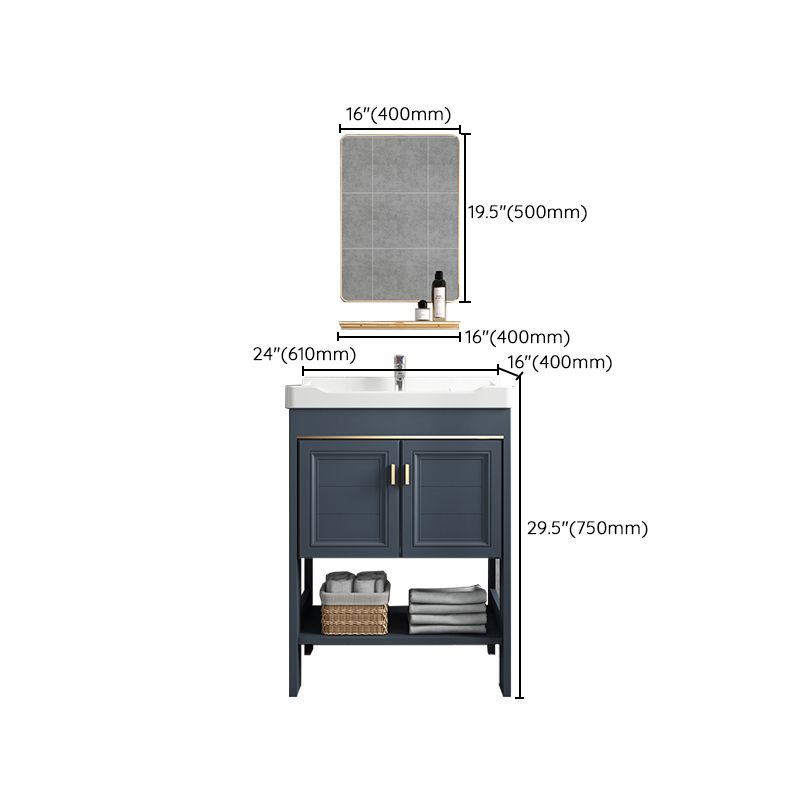 Glam Freestanding Bathroom Sink Vanity Single-Sink Bathroom Vanity Set Clearhalo 'Bathroom Remodel & Bathroom Fixtures' 'Bathroom Vanities' 'bathroom_vanities' 'Home Improvement' 'home_improvement' 'home_improvement_bathroom_vanities' 1200x1200_9e5e7ed3-f11e-475c-9d61-6a77e335ae8a