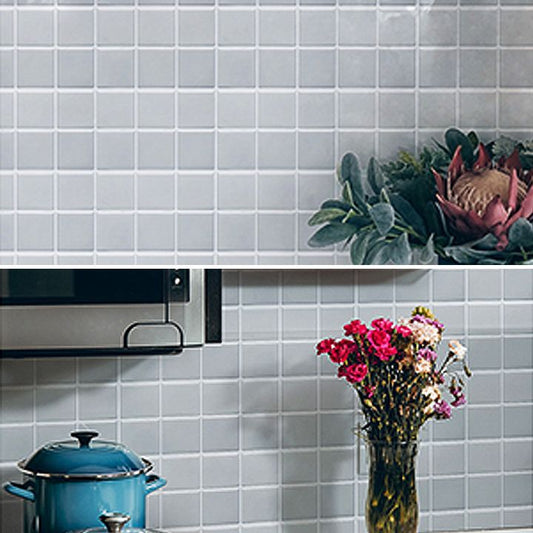 White Mosaic Peel & Stick Tile Water-resistant Kitchen Backsplash Wallpaper Clearhalo 'Flooring 'Home Improvement' 'home_improvement' 'home_improvement_peel_stick_blacksplash' 'Peel & Stick Backsplash Tile' 'peel_stick_blacksplash' 'Walls & Ceilings' Walls and Ceiling' 1200x1200_9e6135ab-44d7-4327-989c-d0f33acb9a0a