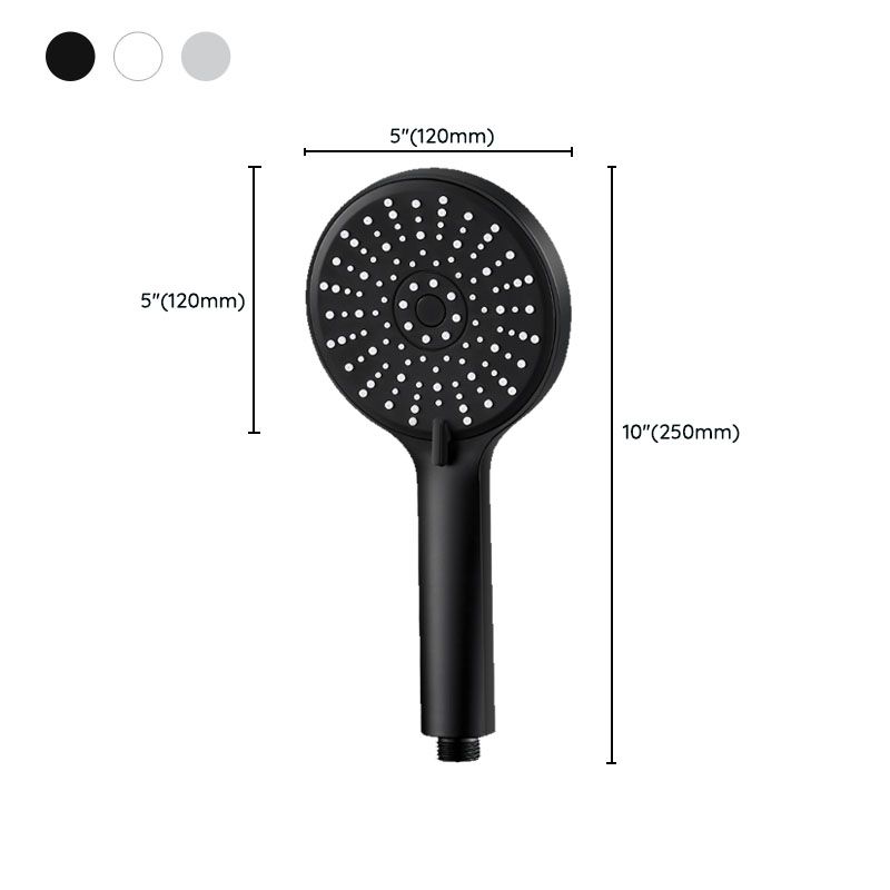ABS Plastic Handheld Shower Head High Flow 5-Spray Patterns Wall-Mount Showerhead Clearhalo 'Bathroom Remodel & Bathroom Fixtures' 'Home Improvement' 'home_improvement' 'home_improvement_shower_heads' 'Shower Heads' 'shower_heads' 'Showers & Bathtubs Plumbing' 'Showers & Bathtubs' 1200x1200_9e6b6314-2ff6-4861-bc0c-c4f2a60ea4d3